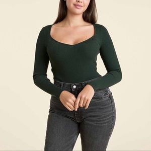 Nuuds Sweetheart Sweater Bodysuit